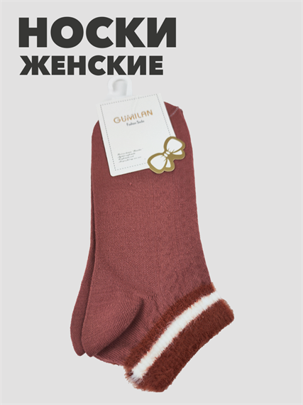 Носки женские короткие бордо b3100100945 1 b3100100945 1-4 - фото 50047