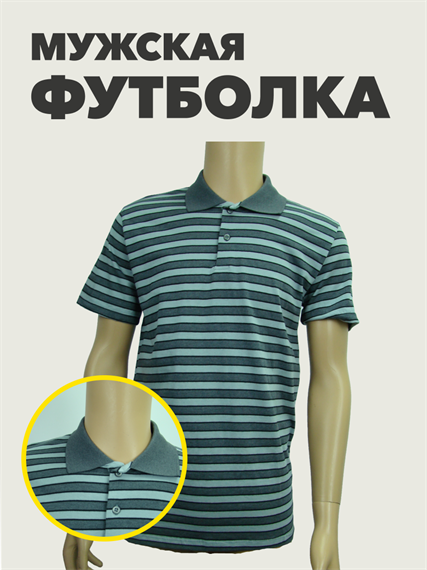 Футболка мужская POLO, "AL-XAKIM", r4050101657 r4050101657 - фото 53307