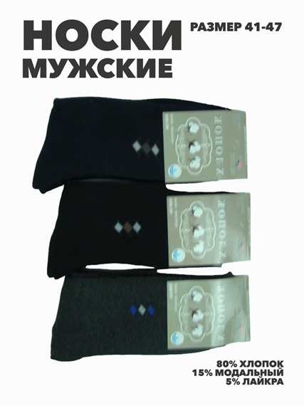 Носки мужские теплые, "БИАОФУН", r3100101669  r3100101669-1 - фото 53363