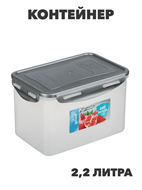 {{productViewItem.photos[photoViewList.activeNavIndex].Alt || productViewItem.photos[photoViewList.activeNavIndex].Description || 'Контейнер герметичный для СВЧ с защелками, 2,2л, 205х135х130мм, пластик, n3697-gl-861-334'}}