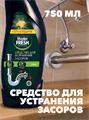 Средство для устранения засоров в трубах, Master FRESH 750 мл. a10104041 - фото 44154