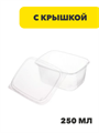 Набор контейнер 250 мл (108*82мм) с крышкой, 5 штук с ОБЕЧАЙКОЙ, n3723-gl-438-270 n3723-gl-438-270 - фото 62317